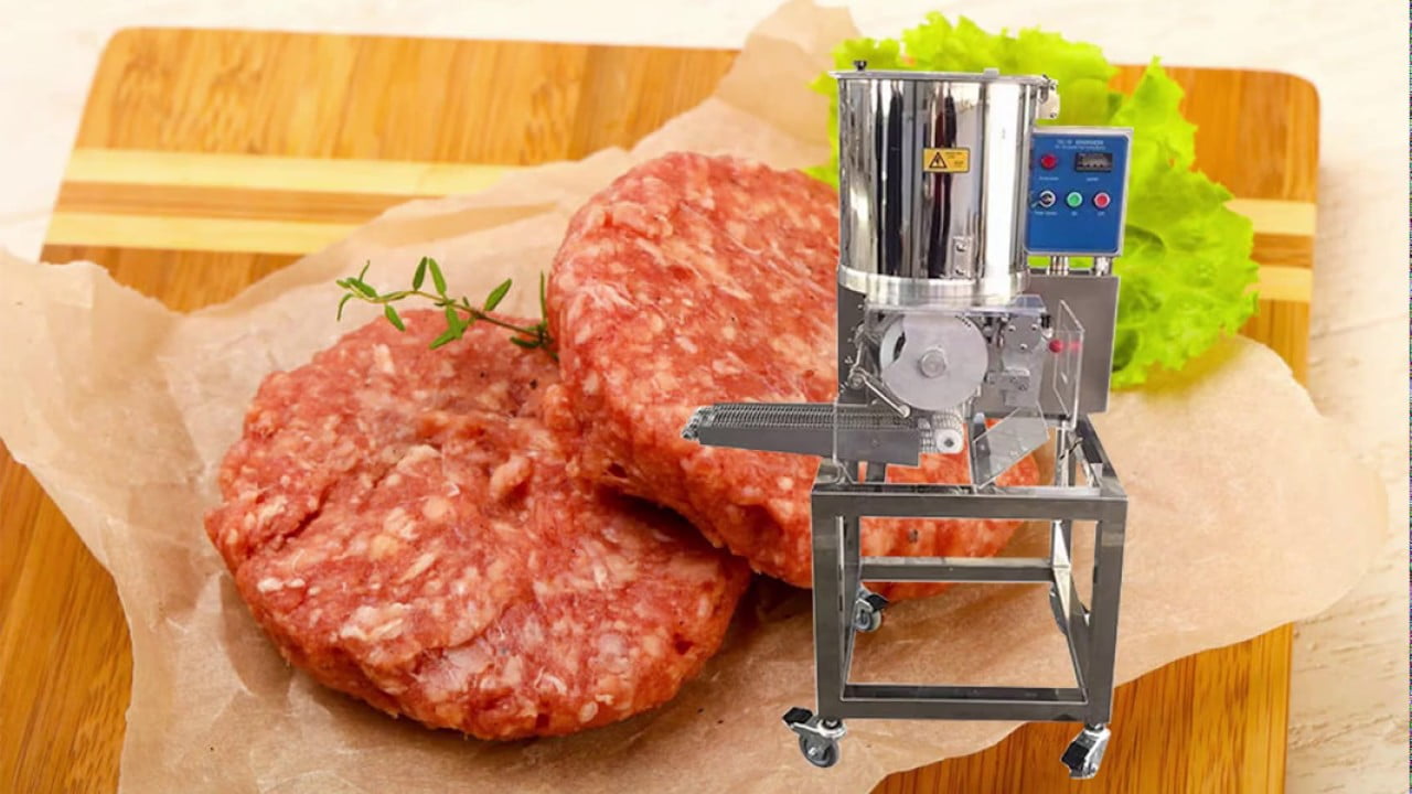 Automatic Hamburger Patty Machine Meat & Vegetable Pie Maker