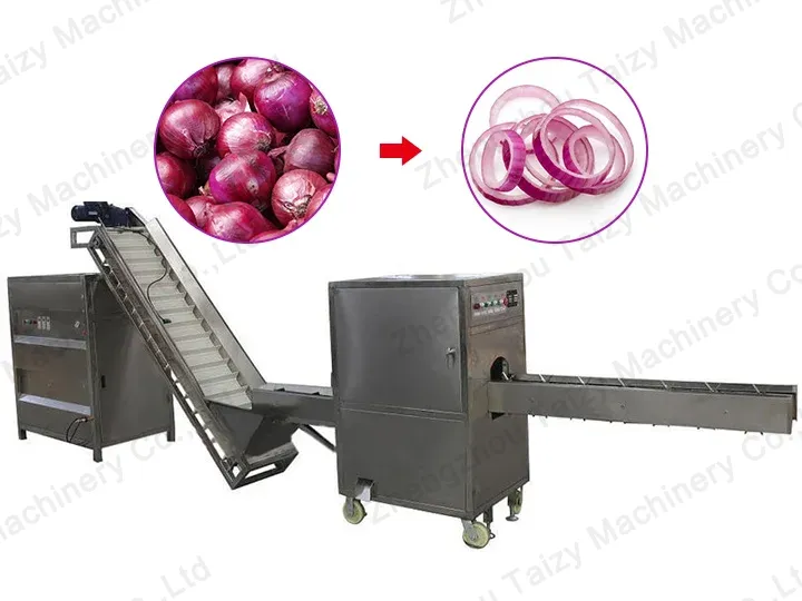 عملية تصنيع البصل المقلي