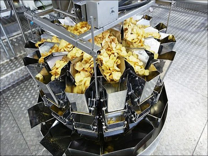 automatic potato processing line