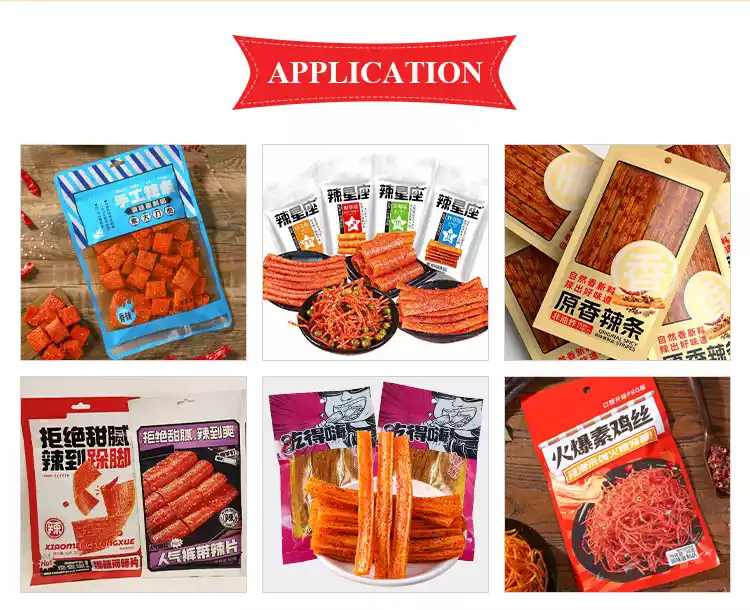 Dòng sản xuất Snack Cay Nóng | Máy xử lý Snack Cay Nóng tự động 2 applications about latiao