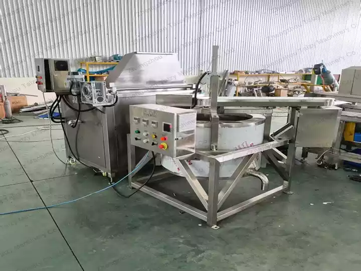 Congo Customer Expanded Fried Snack Production with Our Frying Production Line 3 dual fuel electric diesel fry line