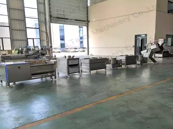 french fry line for rural potato processing