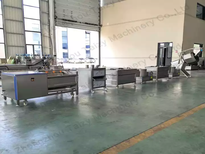 french fry making line for Bujumbura food cooperative