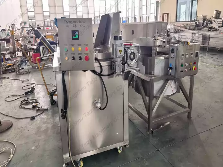 Congo Customer Expanded Fried Snack Production with Our Frying Production Line 9 industrial frying machine