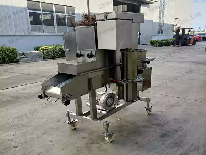 Continuous breading equipment for fried food