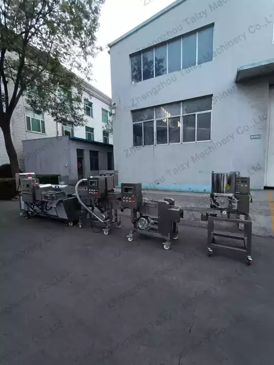 Full automatic meat patty complete processing line