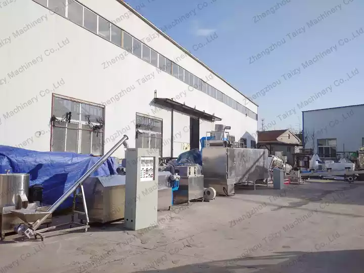 Industrial puffed corn snack production equipment