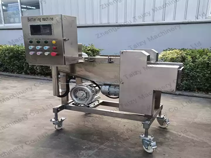 How to Reduce Labor Costs in Meat Patty Production? 8 batter coating machine for fried food line