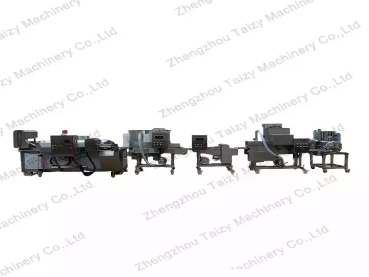hamburger patty processing production line
