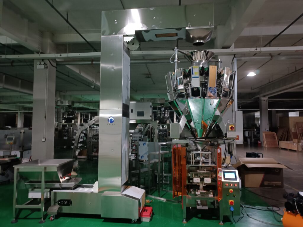 How to Reduce Product Giveaway in Automatic Weighing? 1 PLC touch screen ten head weigher packing machine
