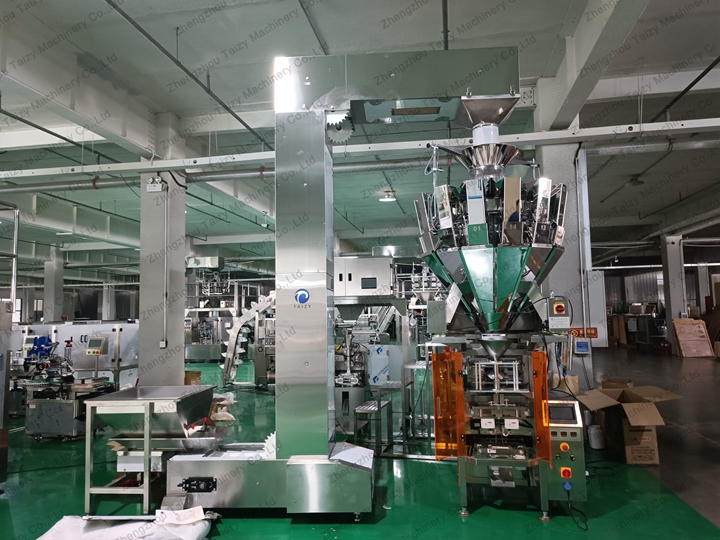 Shrimp cracker packing machine 10 head multihead weigher