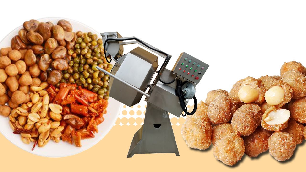 Peanut Coating Flavoring Machine | Snacks & Potato Chips Seasoning Machine